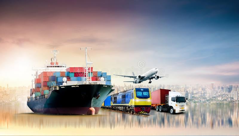 global business logistics import export background container cargo freight ship transport concept 137770711
